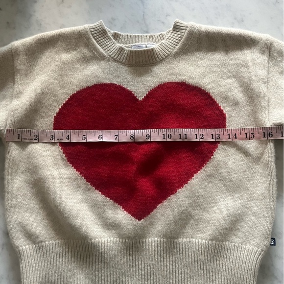 Petit Bateau Heart Cream Sweater - Picture 6 of 7